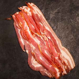 Dry-Cured Lightly Oak Smoked streaky bacon